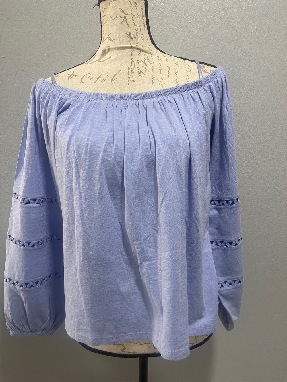 Lilly Pulitzer Light Lavender Off-Shoulder Peasant Top
